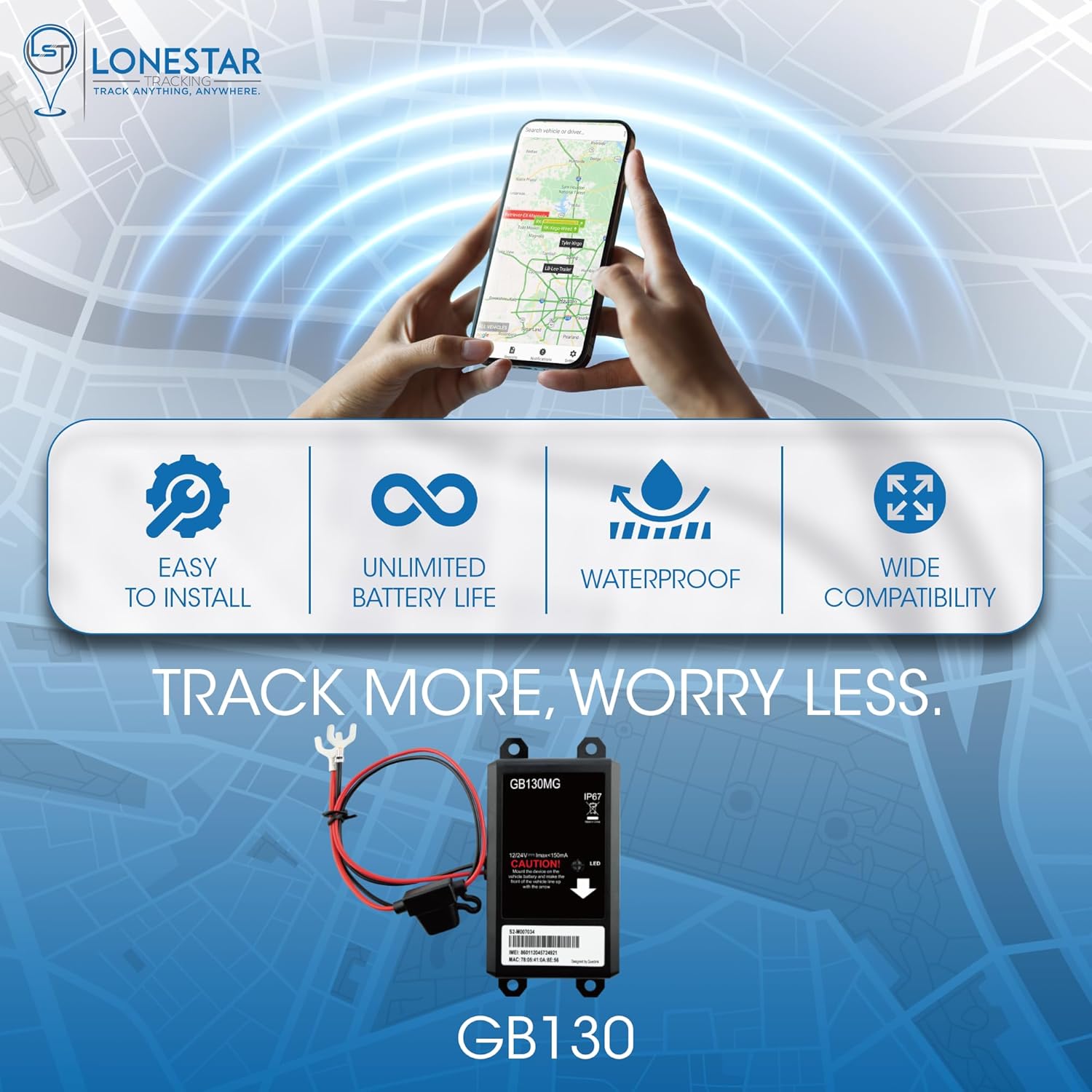 Gb Wired Gps Tracking Device Lonestar Tracking